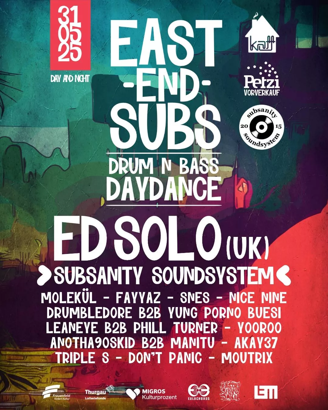 EAST END SUBS – DRUM’N’BASS DAYDANCE