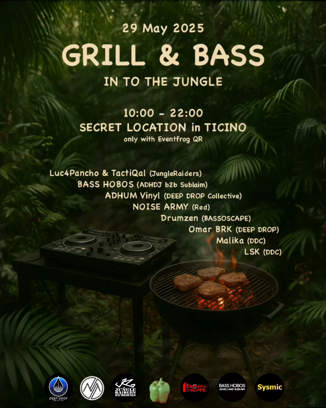 GRILL & BASS IN TO THE JUNGLE