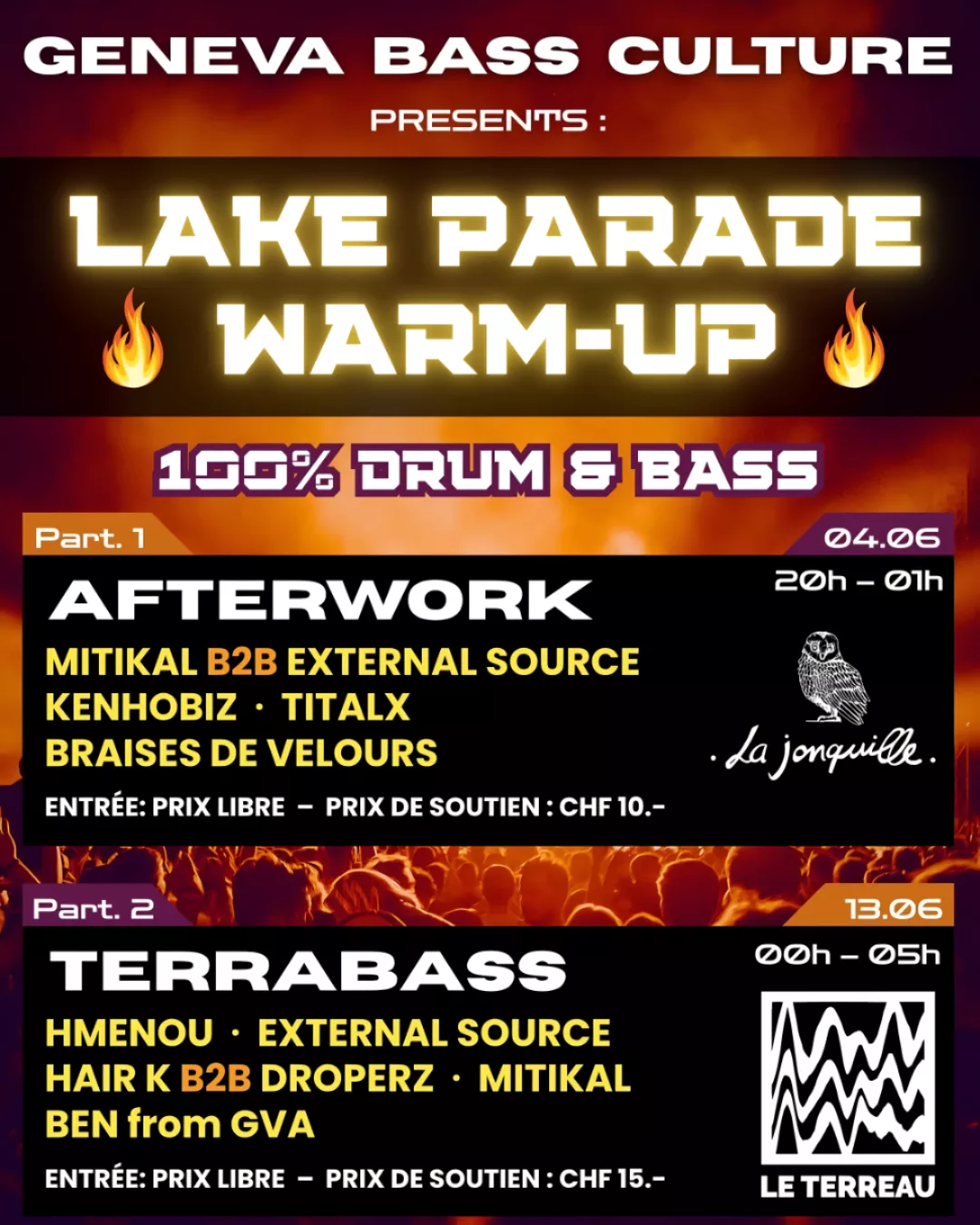 AFTERWORK DNB – LAKE PARADE WARM-UP 1