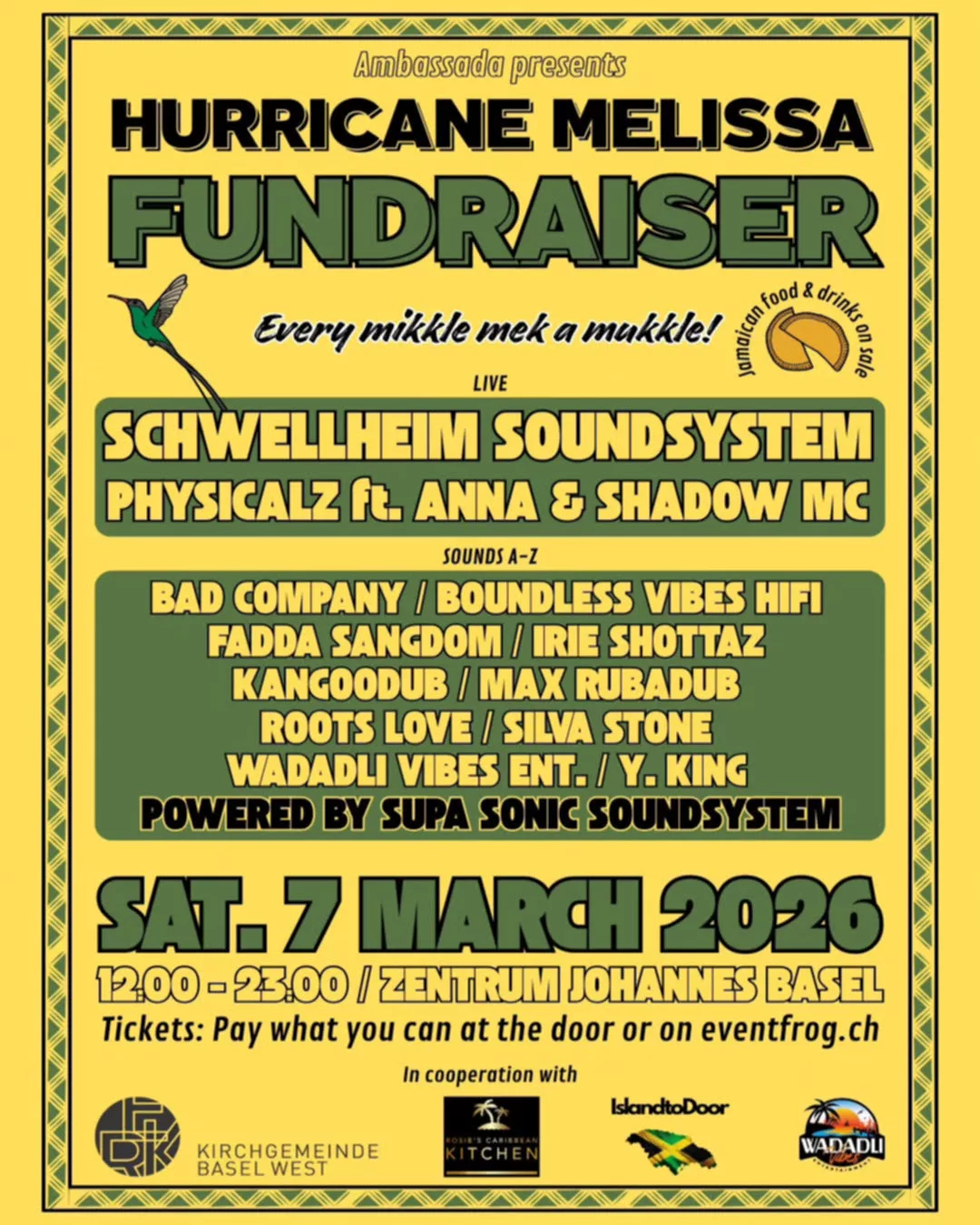 HURRICANE MELISSA FUNDRAISER